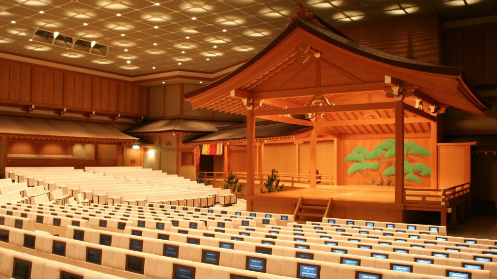 Cultura Japonesa - Palco do teatro nacional de Nô em Tóquio